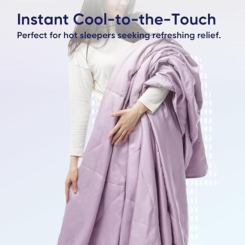 Miniatura 4 de Vesta Edredón refrescante de seda, manta ligera lavable para durmientes acalorados, seda de morera, control de humedad y calor para uso en todas las