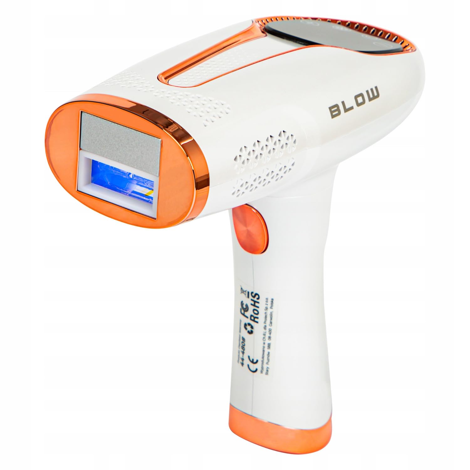 Depilator BLOW Ice Cool IPL – 9 poziomów intensywności, technologia światła pulsacyjnego, trwałe usuwanie włosów, 1 000 000 impulsów, chłodzenie do -6°C, filtr UV, tryb automatyczny
