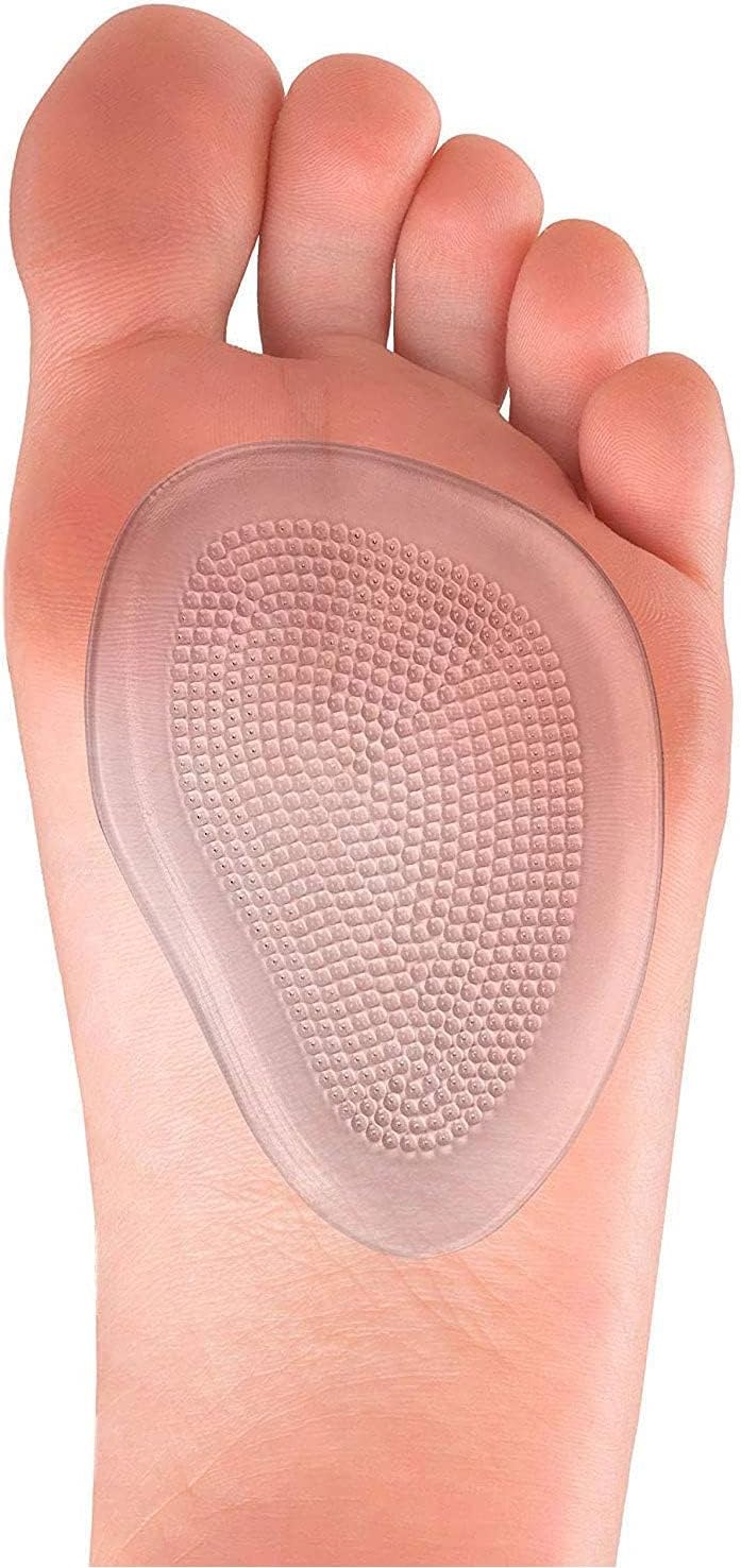 PEDIMEND Metatarsal Gel Pads (1PAIR) - Perfect for Conditions Such as Fat Pad Atrophy, Metatarsalgia, Neuromas, Burning Sensations - Prevent Blisters & Callus - High Heel Inserts For Women - Foot Care