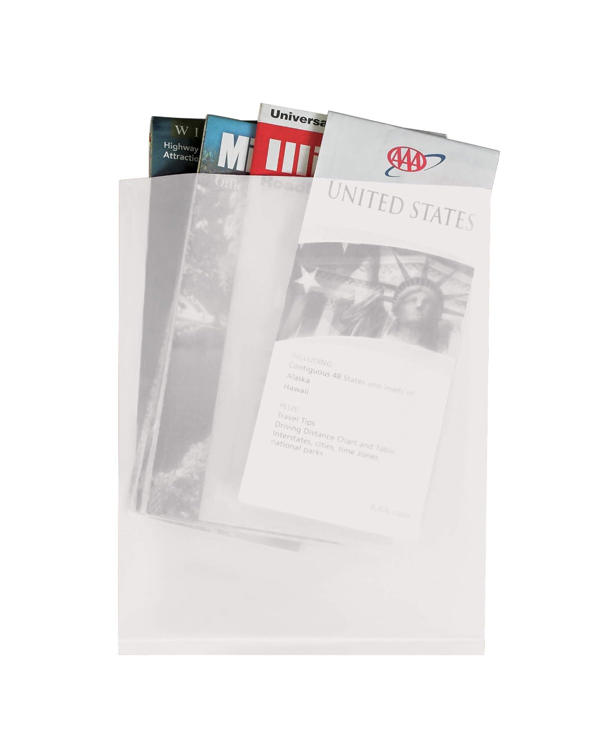 Poly Bag Guy 8" x 10", 2 Mil (1000/Case) White Flat Open Colored Plastic Poly Bags
