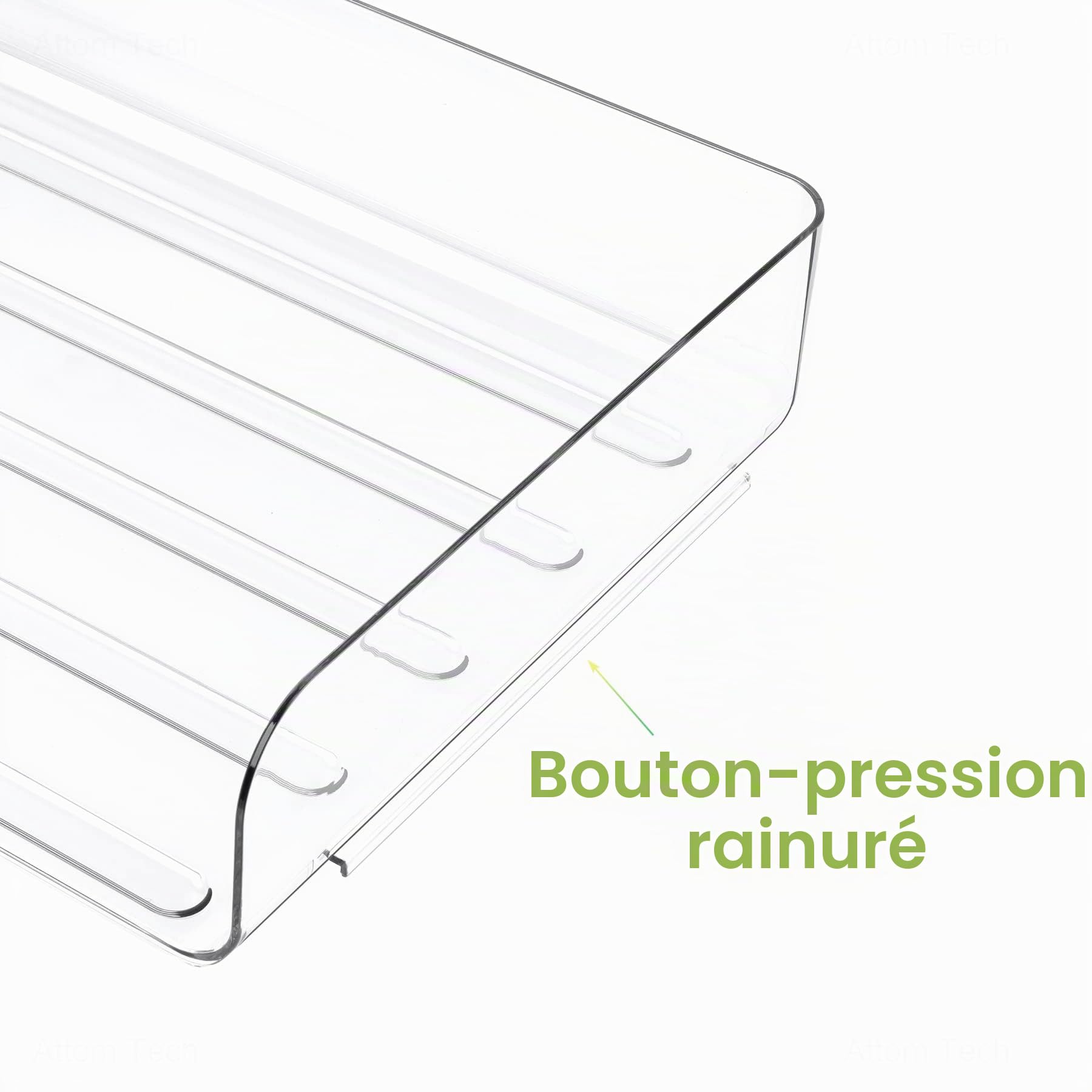 Tomorotec Lot de corbeilles à courrier de Bureau, Format A4, empilables en Pet Transparent, Organiseur de Documents de Bureau, Support de Rangement pour Livres, Chargement latéral, Support empilable,