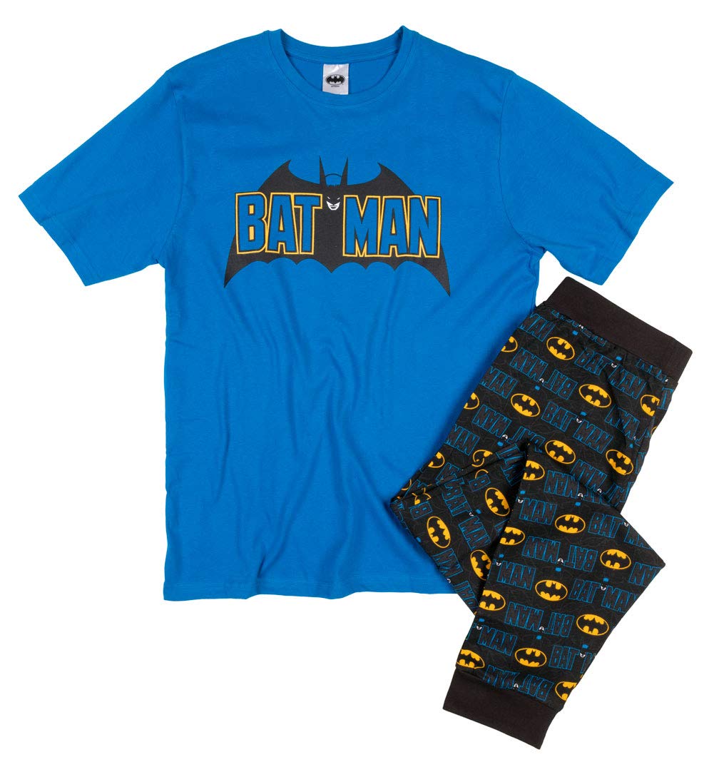 Tdp Textiles Men's Blue Batman Dc Comics Pyjamas