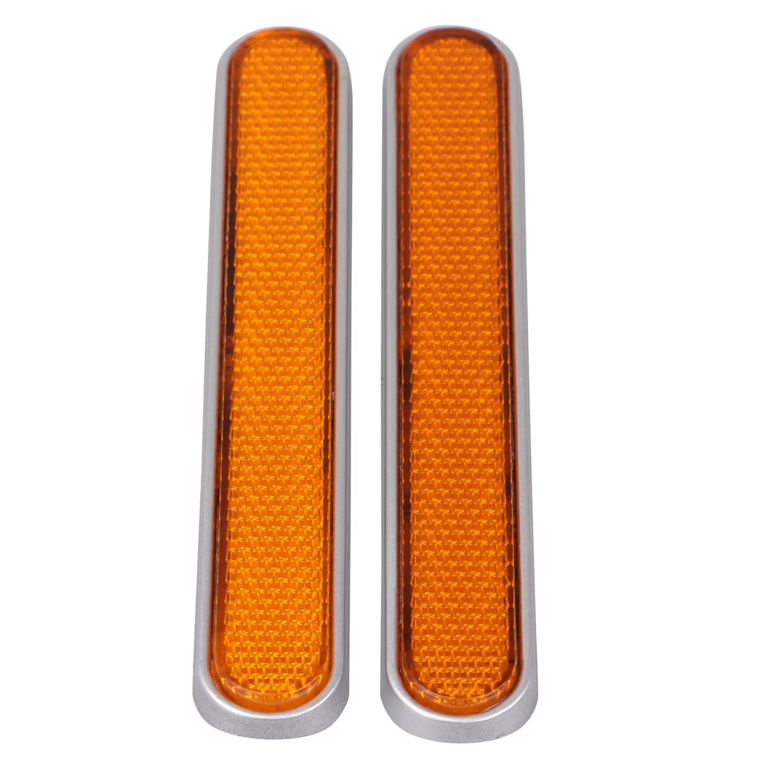 Red ABS Fork Leg Reflectors For Harley – Front/Rear Saddlebag Latch Covers (L+R)