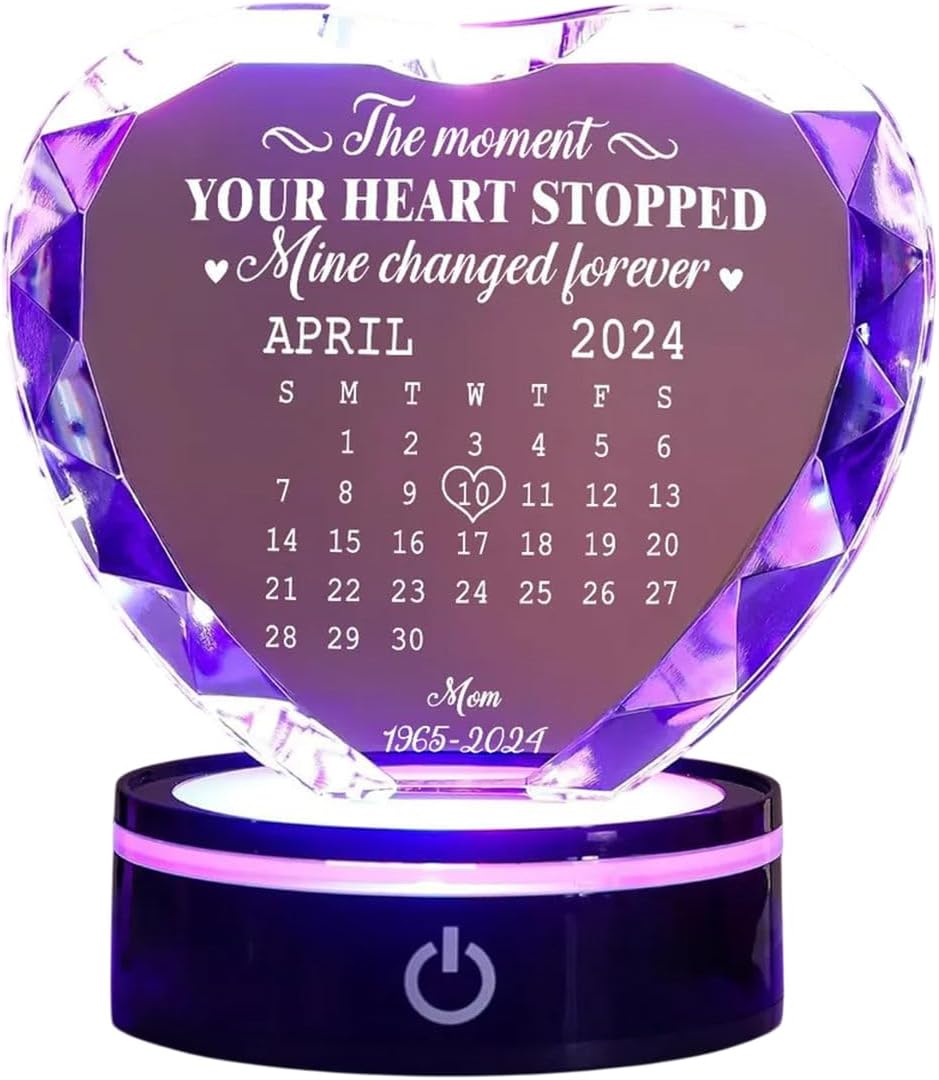 The Moment Personalized Custom Crystal Led Light