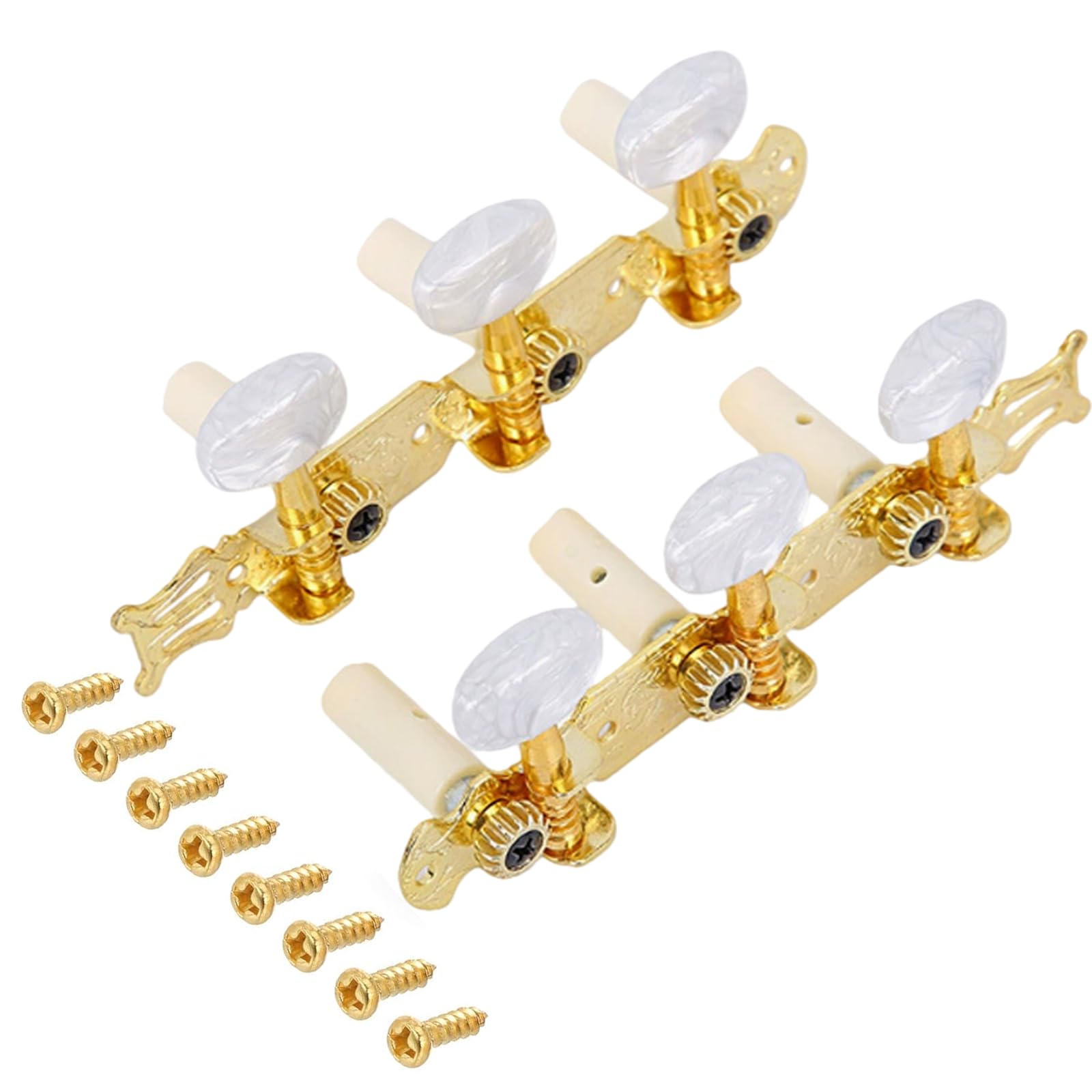 Photo 1 of 1 Pair 3L3R Classical Guitar Tuning Pegs Keys,6 Strings Tuning Keys Pegs,Guitar String Tuning Peg Tuner Machine Head with Srews,Guitar Tuners Machine Heads Keys Part Parts Accessories