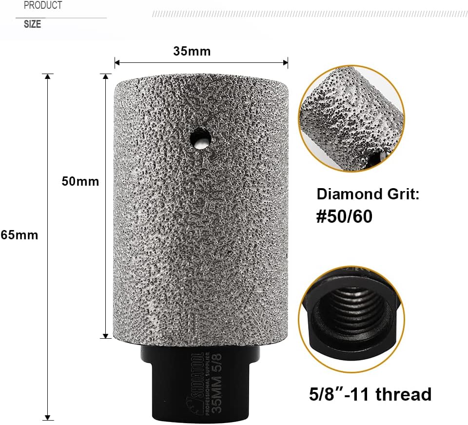 SHDIATOOL Diamond Beveling Chamfer Bits,Countersink Bits for Shaping Porcelain Tile Marble Ceramic