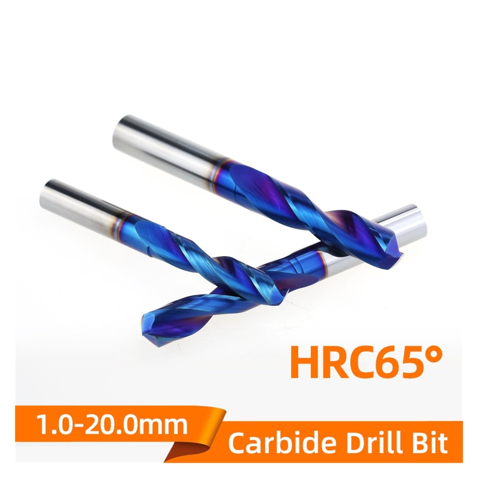 1 Uds HRC65 ° Brocas de carburo de tungsteno brocas de Metal broca giratoria 7,1-14,0mm