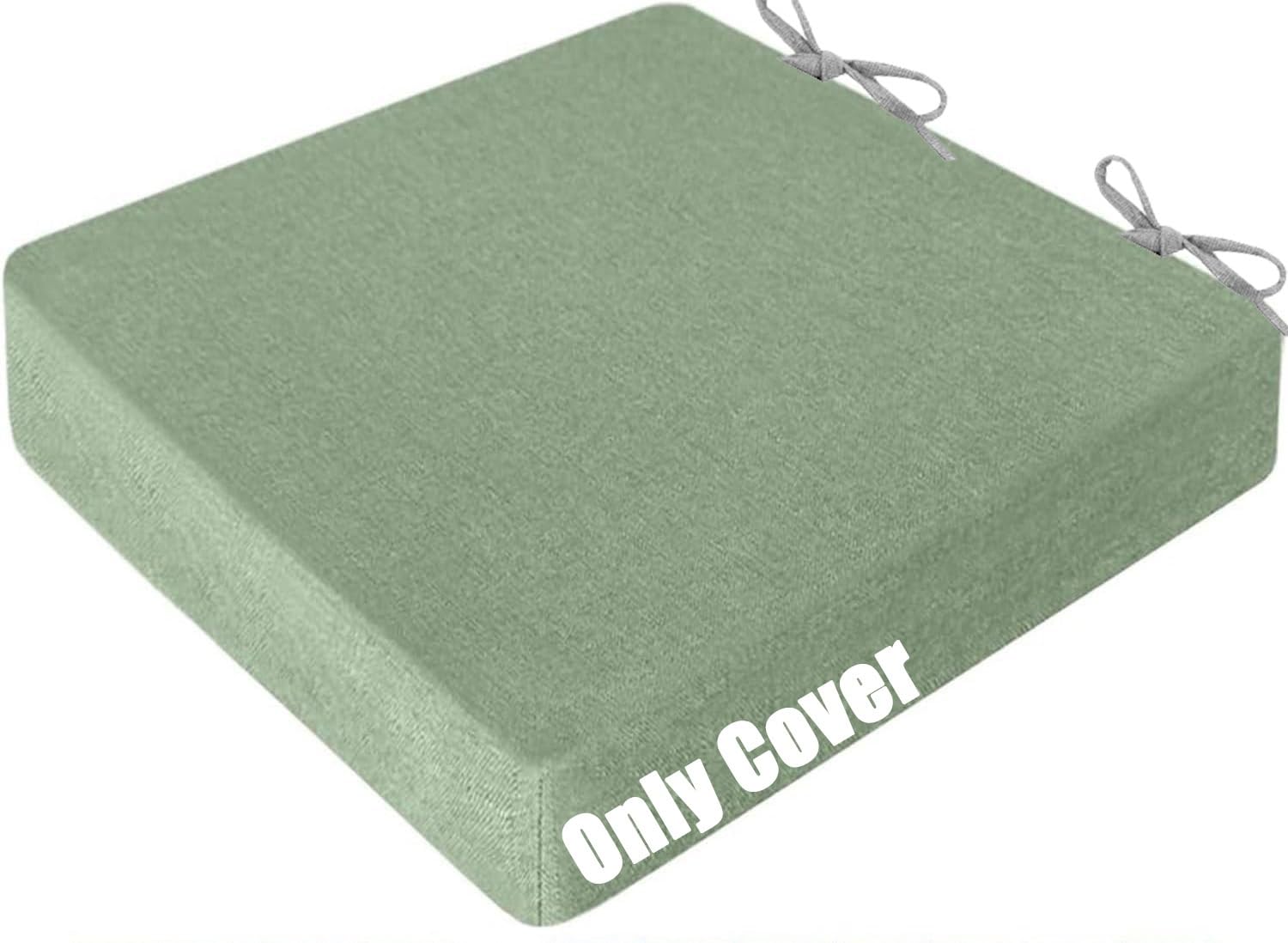 Housse coussin lin lavable 40x40 45x45 galette de chaise amovible avec fermeture éclair et attaches