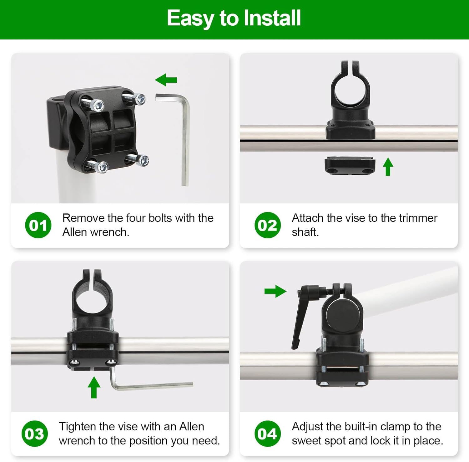 2-Pack Weed Eater Handle Extension Back Saver - Ergonomic Weed Wacker Trimmer Grip, String Trimmer Handle for Comfort & Versatility