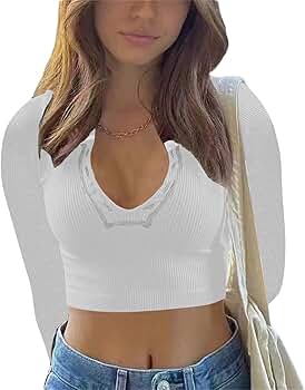 Nodress トップス　ホワイト y2k 61ZrmQgVImL._AC_SY350_QL65_.jpg
