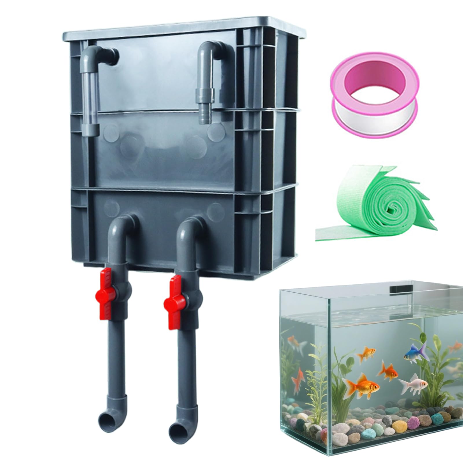 Filtradora para Peceras Accesorio de Filtración | Filtro en de Acuarios Para agua dulce y salada, hogar, dormitorio, sala de estar, oficina, apartamento