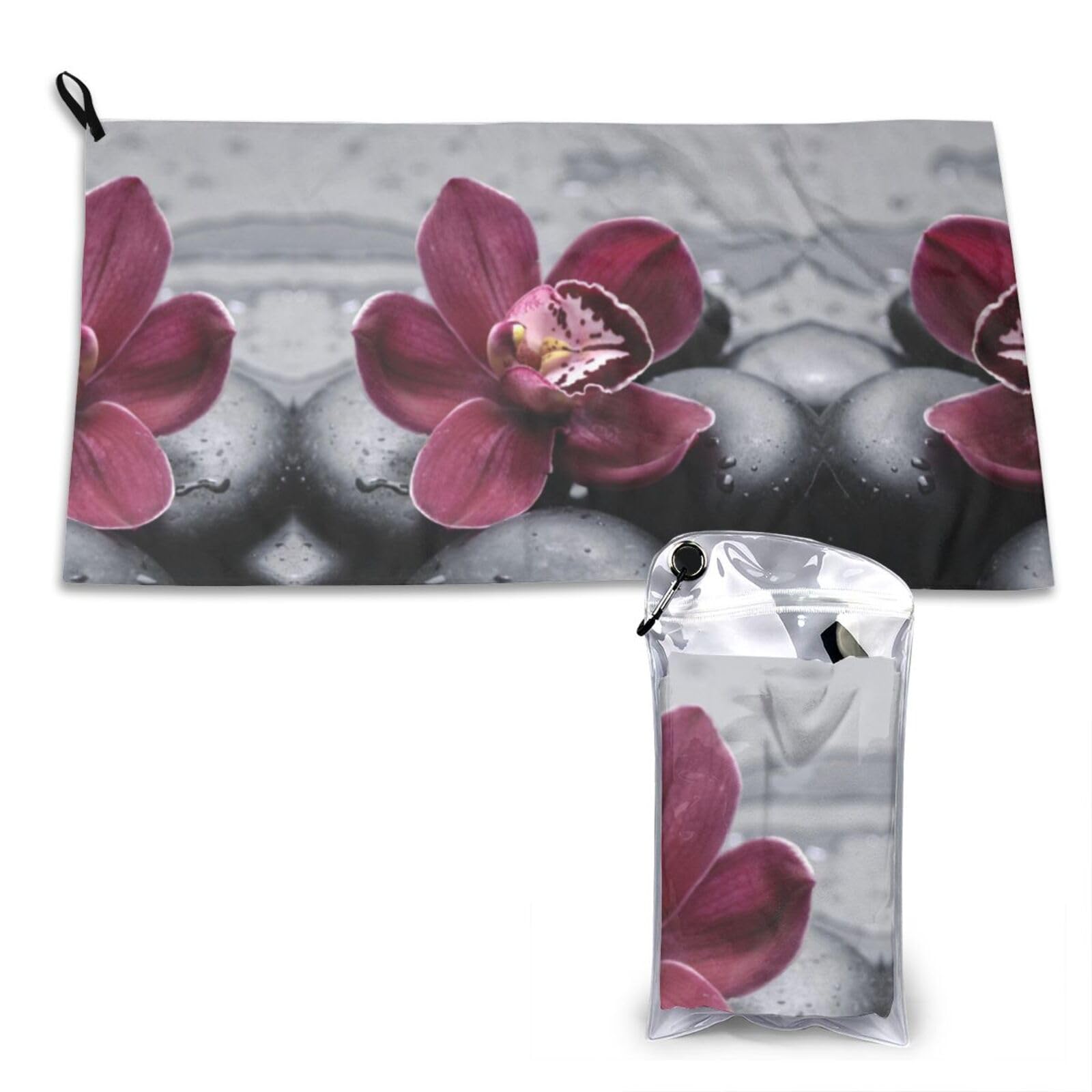 WXWJSHMGC Flower Stone Print Cooling Towel, Gym Towel,Cooling Towels For Neck, Soft Breathable Travel Cool Towel,Sports Towels For Gym,Camping