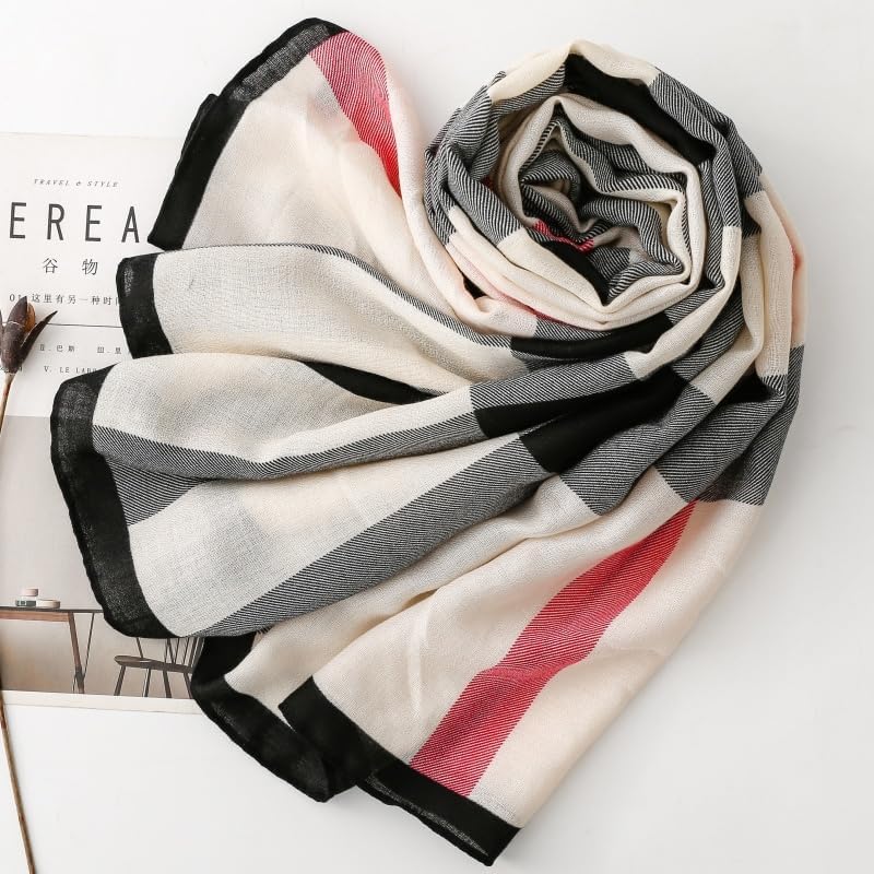 WZX Boho Scarf for Women Lightweight Floral Printed Scarves Fashion Shawl Wraps for All Season - Image 5