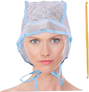 2sets Hair Highlighting Kit with Hook Disposable Hair Coloring Cap for Diy Salon Dyeing Includes Highlighting Caps