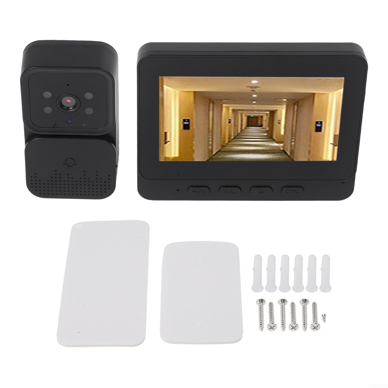 Videocitofono Wireless 4.3" Schermo IPS Visione Notturna