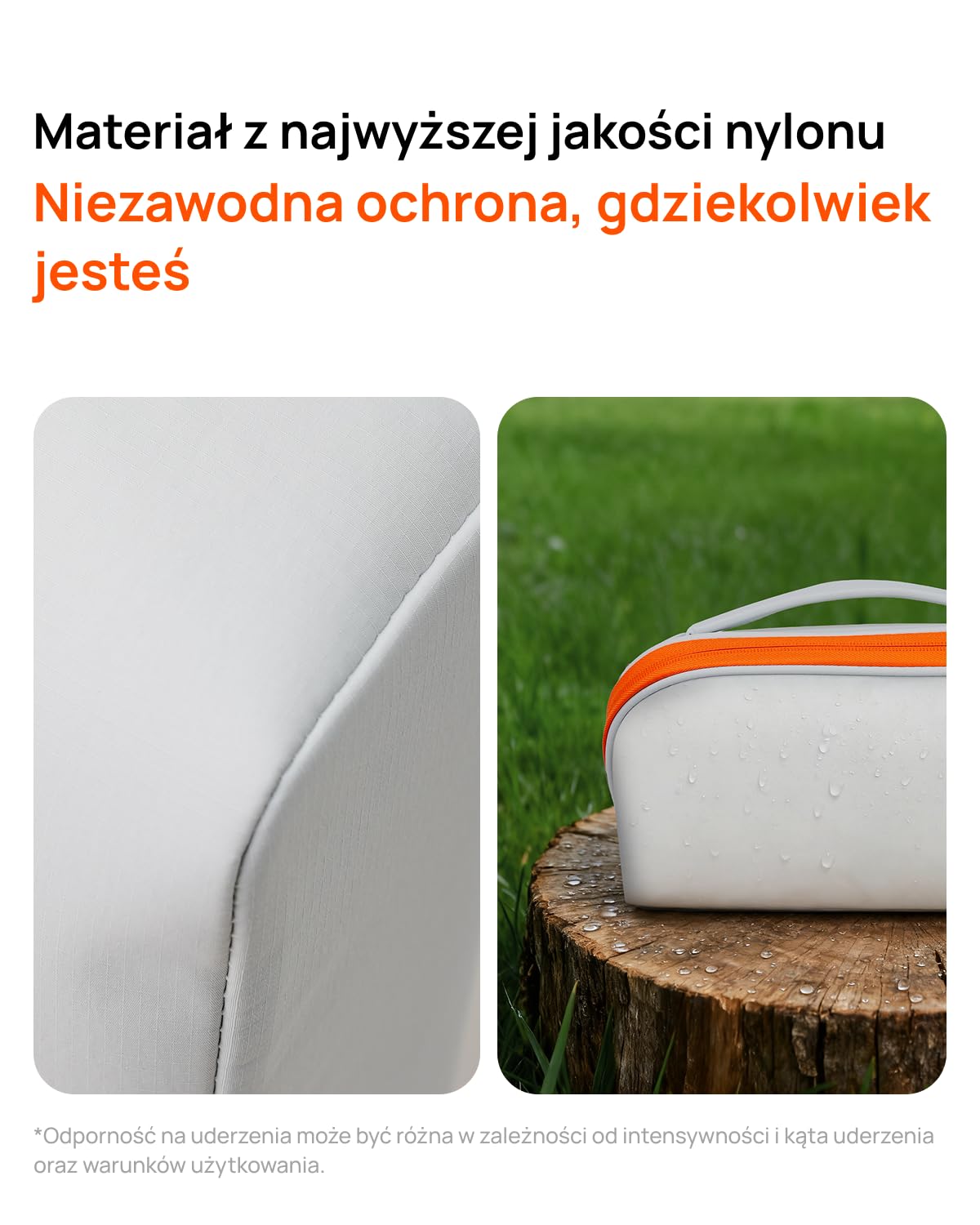 XGIMI Torba podróżna do serii MoGo 4, odporna na wstrząsy torba do projektora z zamkiem błyskawicznym, torba organizer z precyzyjnymi przegródkami na akcesoria, lekka 0,26 kg