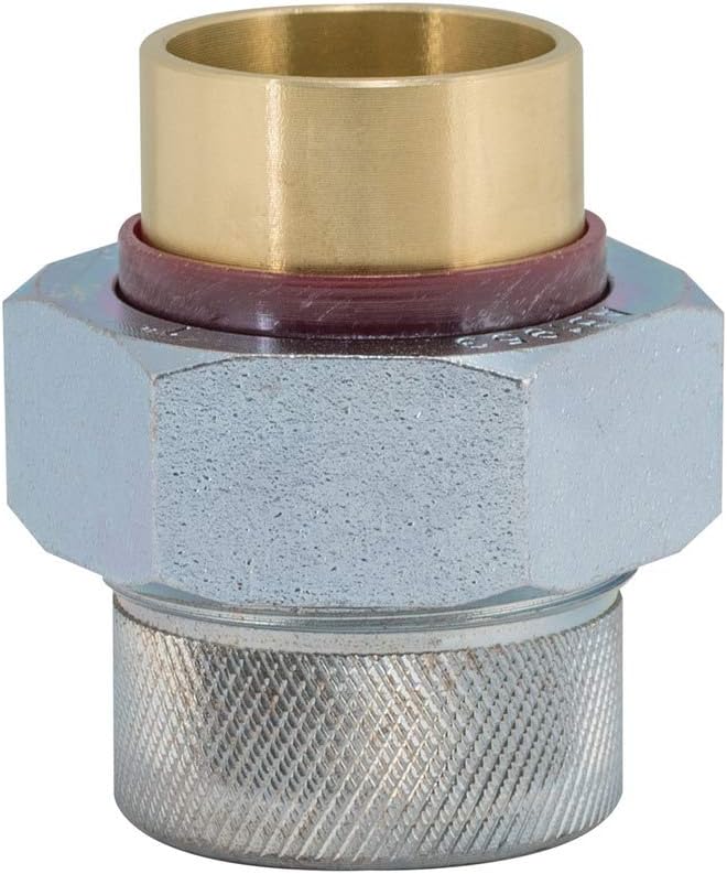Eastman 20505 Dielectric Union, 1 inch FIP x 1 inch Solder, Brass