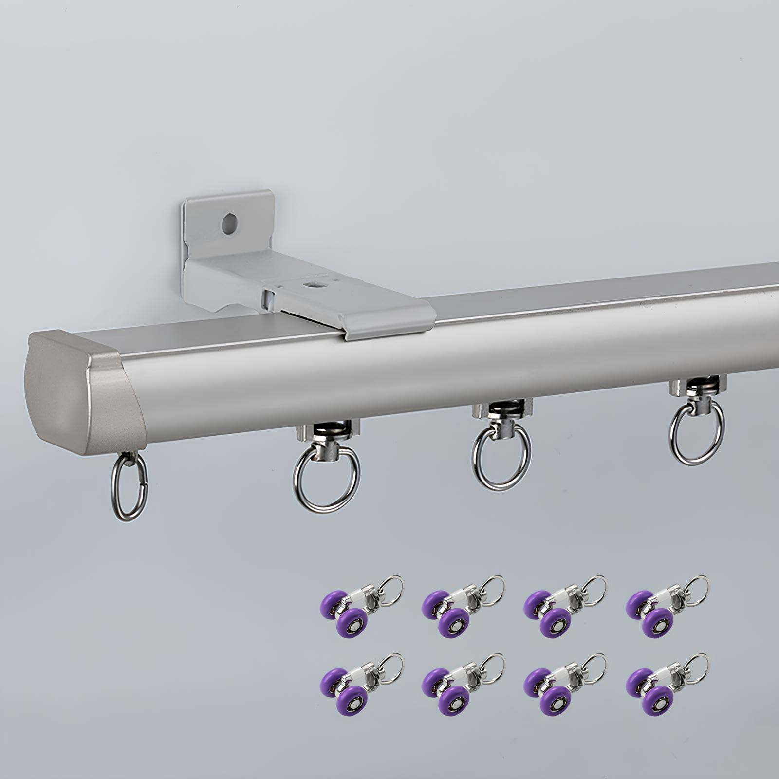 Tringle à rideau robuste pour séparateur de pièce et grand balcon