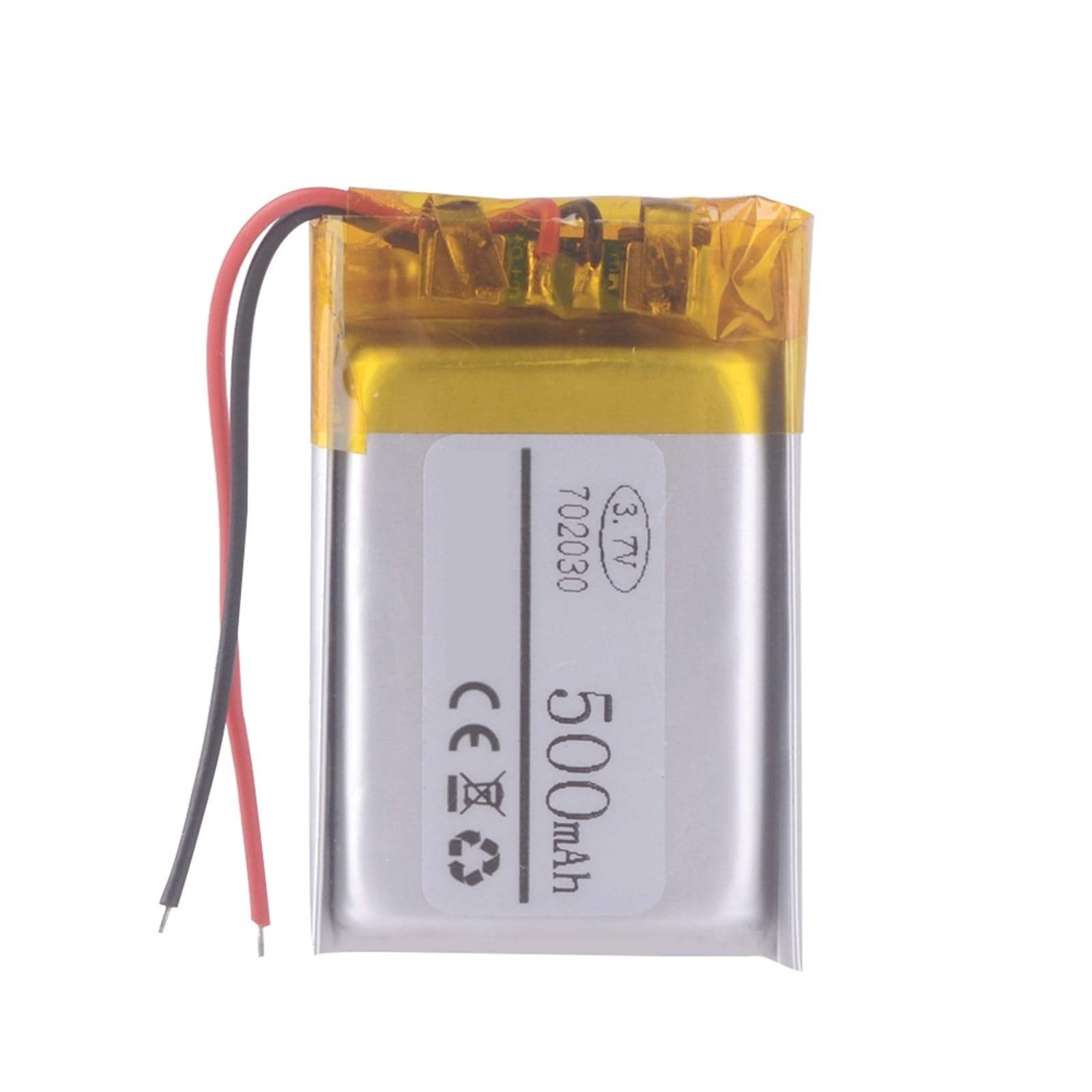 Batería 702030 de 3,7 V y 500 mAh recargable de polímero de litio 3