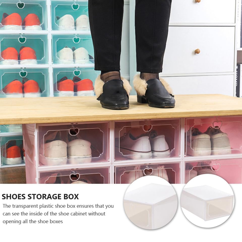 Boîte à Chaussures Transparente Pliable pour un Rangement Empilable