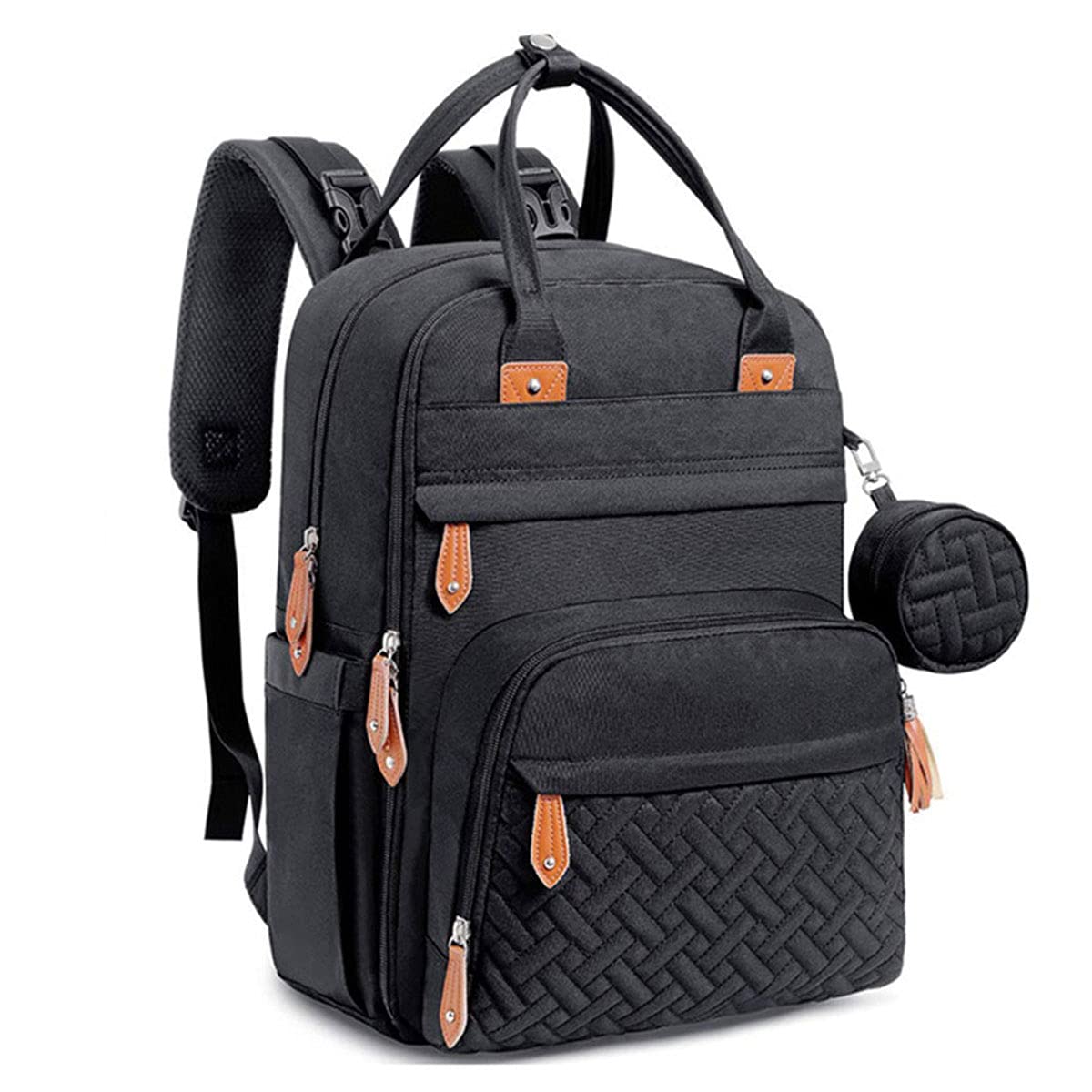 Borsa per Pannolini Portatile, Moda Grande capacità Borsa Fasciatoio Multifunzione Impermeabile Zaino Fasciatoio Bambino Zaino da Viaggio con Pannolino Tappetino