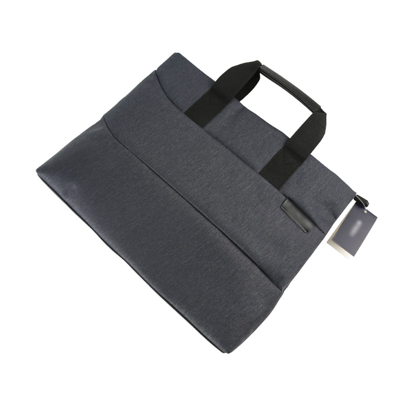 Ordenador Portátiles Funda Maletín portátil engrosado bolso de mano documento de negocios bolsa de cremallera bolsa de información bolsa de información portátil gris Funda Portatil Bolsa Multifunciona