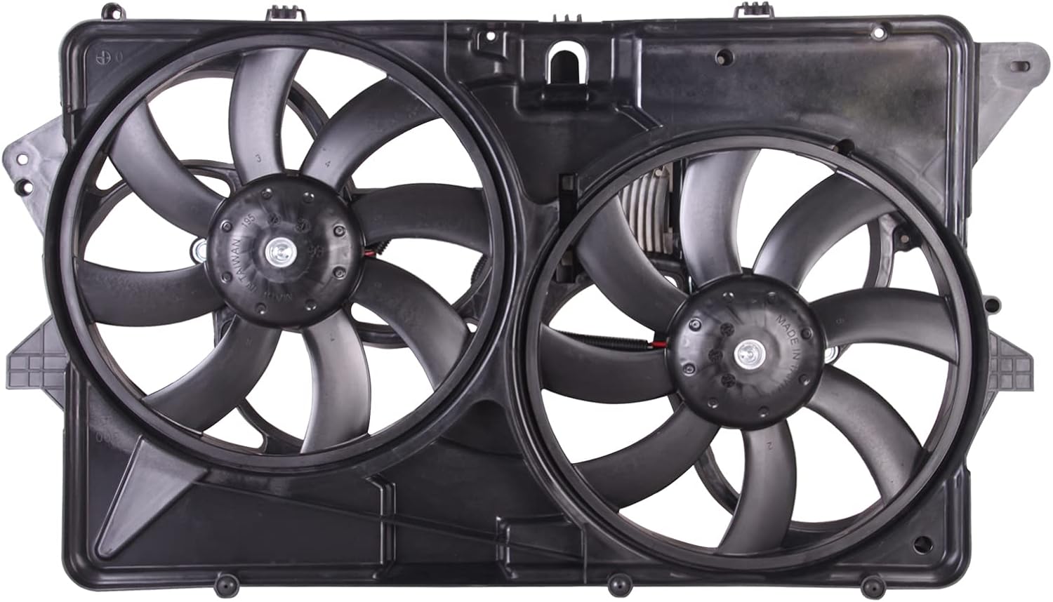 TYG OE Replacement Radiator Cooling Fan Assembly Fit for 2009 Ford Flex 3.5L | 3-Pin | 8A8Z8C607A FO3115192