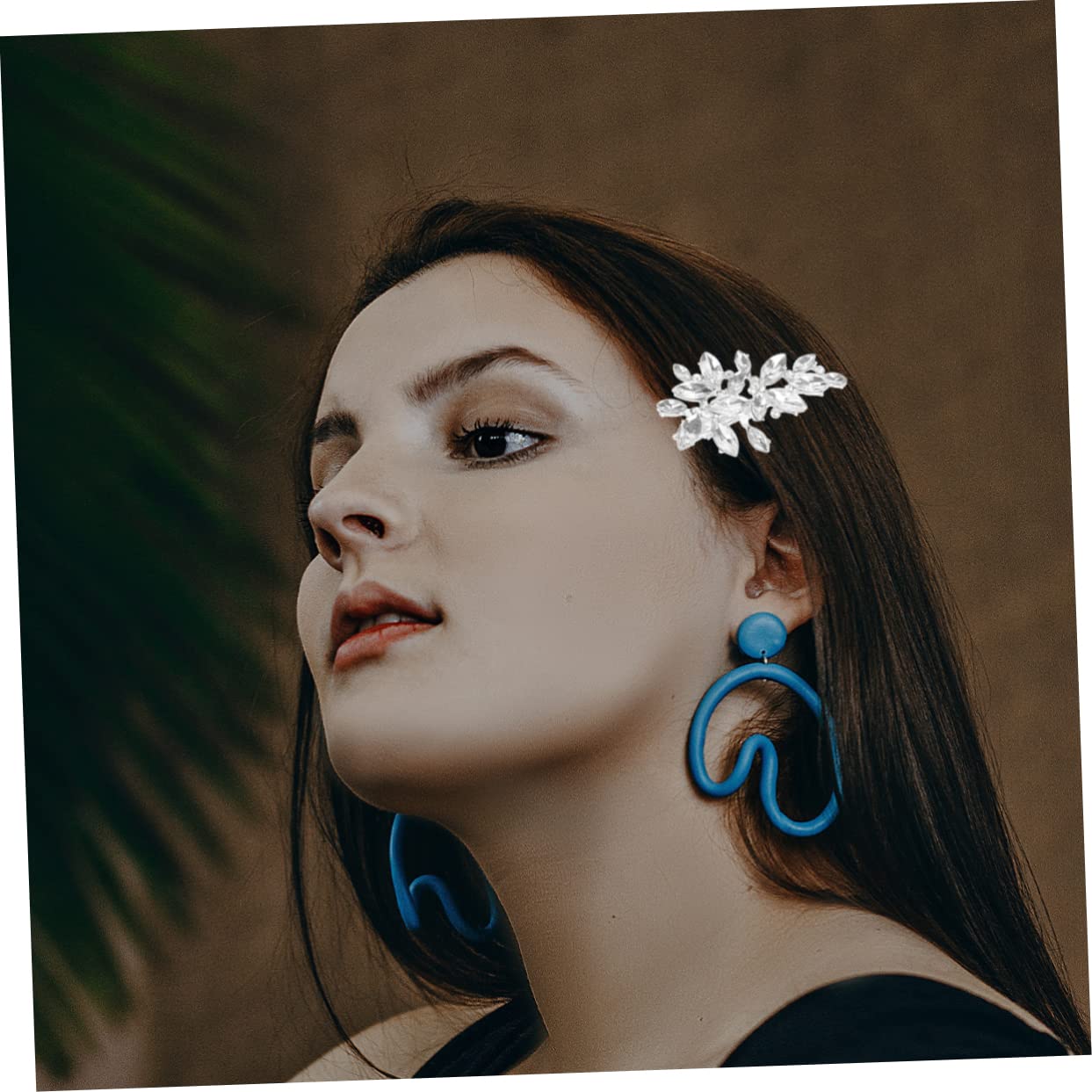 FRCOLOR 6 Piezas Pasador De Moda Pinzas Para El Cabello De Metal Pasador De Pelo De Anchos Sombreros De Hojas De Boda Pinza De Pelo Metálica Accesorios Para El Cabello Lámina Novia