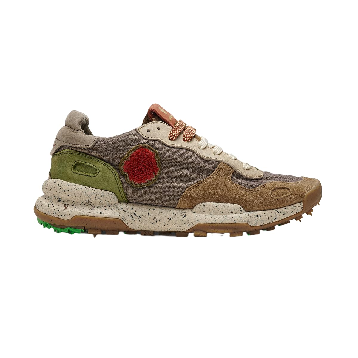 Satorisan - Chacrona Linen - Scarpe Casual Uomo - Sneakers Vintage Cuero y Lino Sostenibili, Confortevoli e Durevole - Colore Faded Chestnut - Taglia 42
