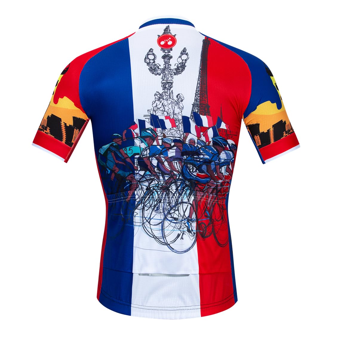 Herren-Radtrikot, Set-Fahrradbekleidung, Sommer-Kurzarm-Fahrradbekleidung