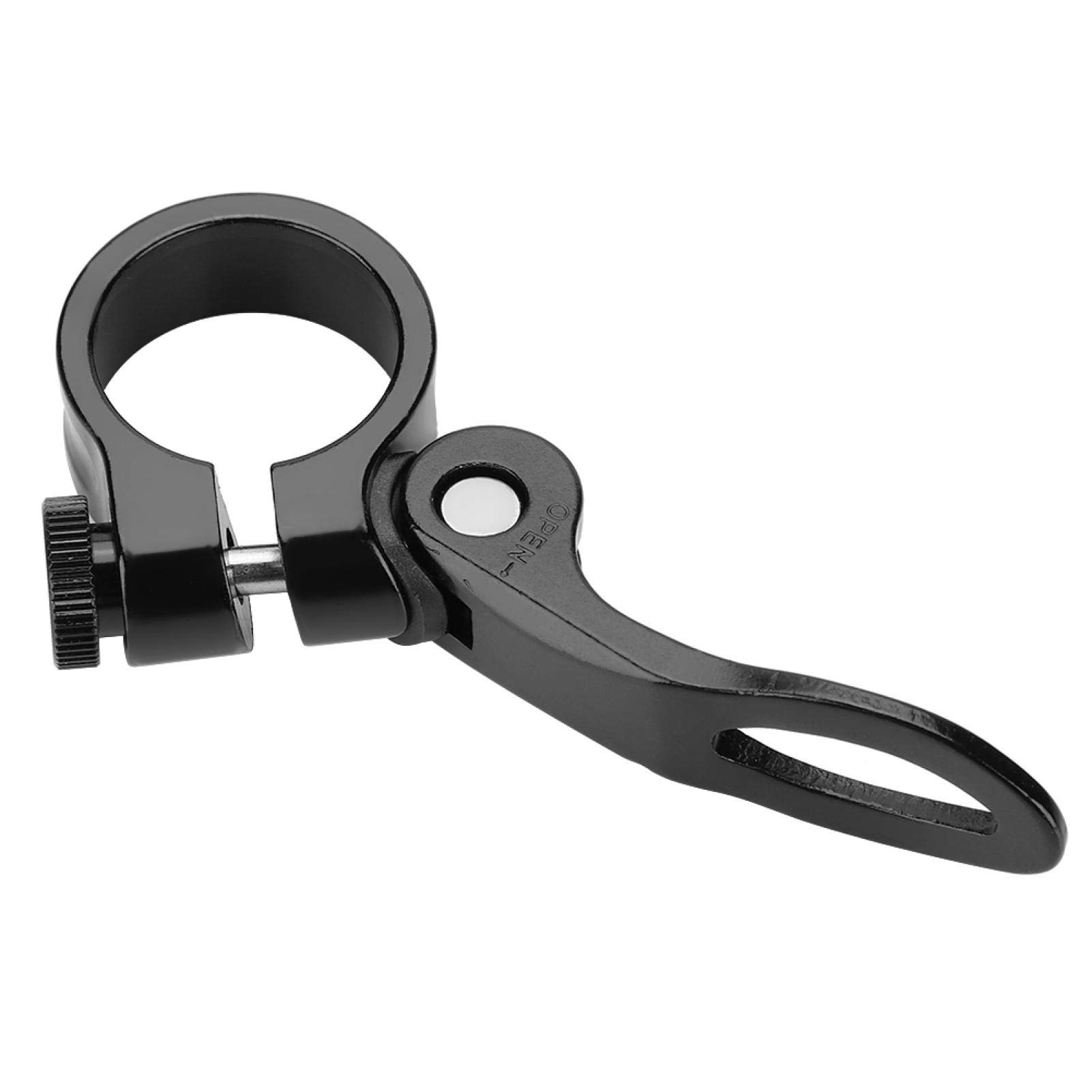 Abrazadera para tija de sillín de bicicleta, Collar de tija de sillín de liberación rápida de bicicleta de aleación de aluminio, 25,4 mm / 1,0 pulgadas, Abrazadera de tija de sillín Piezas(black)