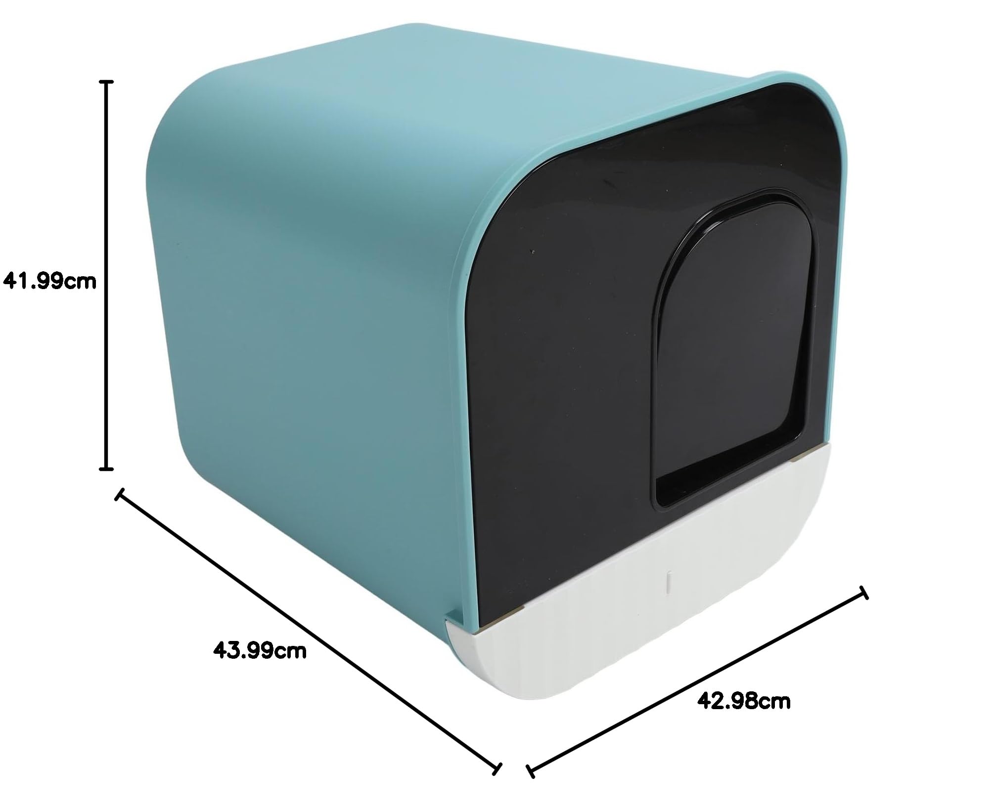 Arenero para Gatos con Cubierta 22L para Control de Olor con Carbón Activo de Doble Entrada Arenero Cerrado para Gatos Medianos y Grandes, Hogar, Espacios Pequeños, Limpieza Fácil
