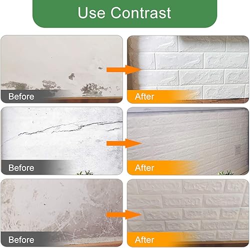 Miniatura 4 de Papel tapiz de ladrillo impermeable 3D, paneles de pared de espuma para despegar y pegar, para TV, sala de estar, dormitorio, decoración de pared,