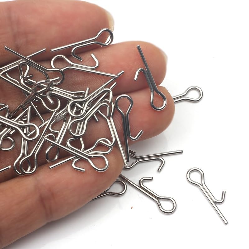 100 pz Pinchos para Señuelos Blandos Acero Inoxidable miniatura 7