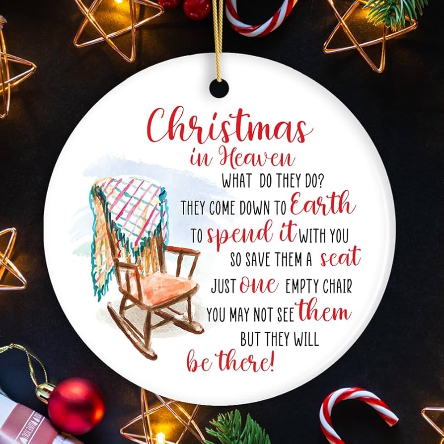 Amazon.com: Empty Chair for a Loved One Lost Sentimental Ornament, Christmas in Heaven Quote : Home & Kitchen amazon-com-empty-chair-for-a-loved-one-lost-sentimental-ornament-christmas-in-heaven-quote-home-kitchen