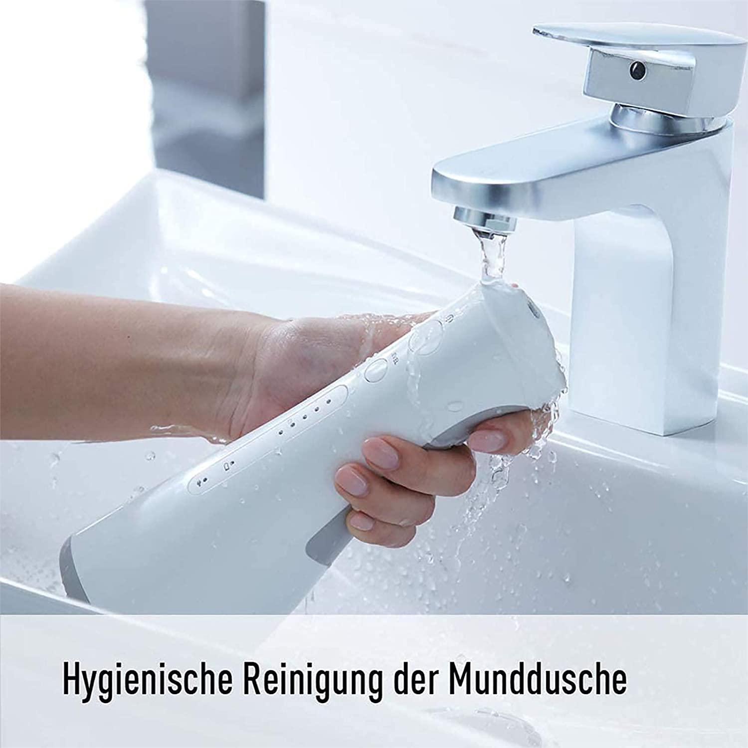 Irrigatore odontoiatrico a Filo flosser Professionale Irrigatore odontoiatrico Dentale - Portatile e Ricaricabile IPX7 Impermeabile 5 modalità flossing dell'Acqua con Serbatoio dell'Acqua Pulita