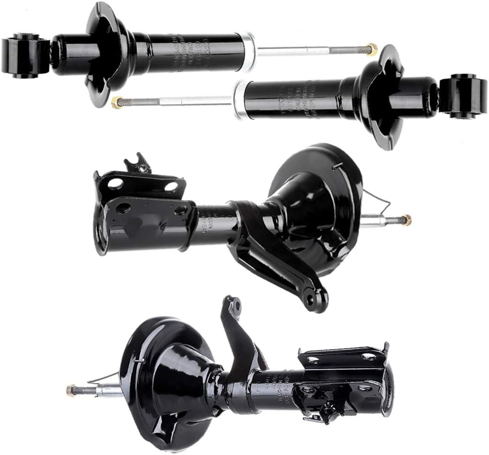 4Pcs Front + Rear Shocks Set for Element - INEEDUP Shock Absorber Kit for 2003 2004 2005 2006 for Honda for Element Bare Struts Amortiguadores
