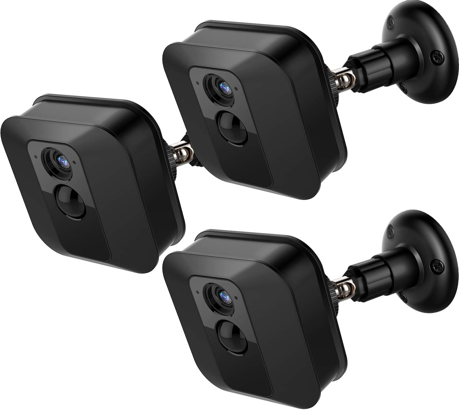 Blulu 3 Pack Adjustable Camera Wall Mount Bracket, 360 Degree Protective Mounting Bracket Compatible with Blink XT Indoor/Outdoor Camera Security System (Black)