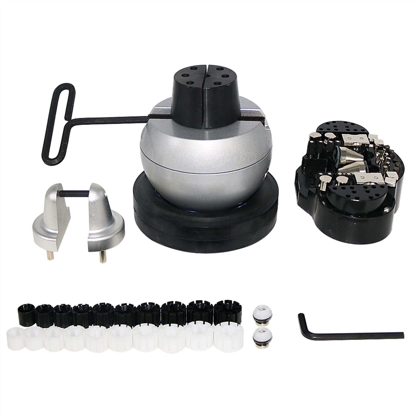 1 0kg Boule de gravure Boule à bille Vise Tool DIY Bijoux Faire des équipements de réglage de la bague en pierre de diamant avec une pièce jointe complète