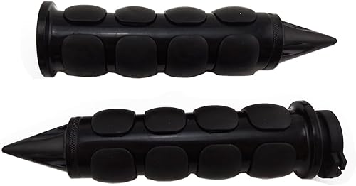 Miniatura 1 de TESWNE Agarres de goma de aluminio para motocicleta, agarres de manillar de 1 pulgada  0.984in, se adapta a Suzuki Kawasaki, Yamaha, Honda