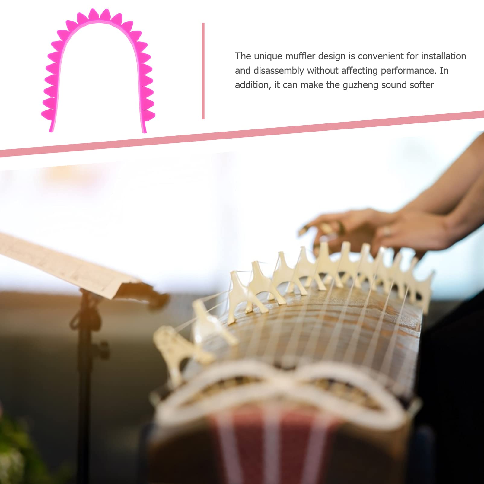 SUPVOX 1pc Weak Belt Stringed Instrument Accessories Mute Musical Instrument Accessory Rosy