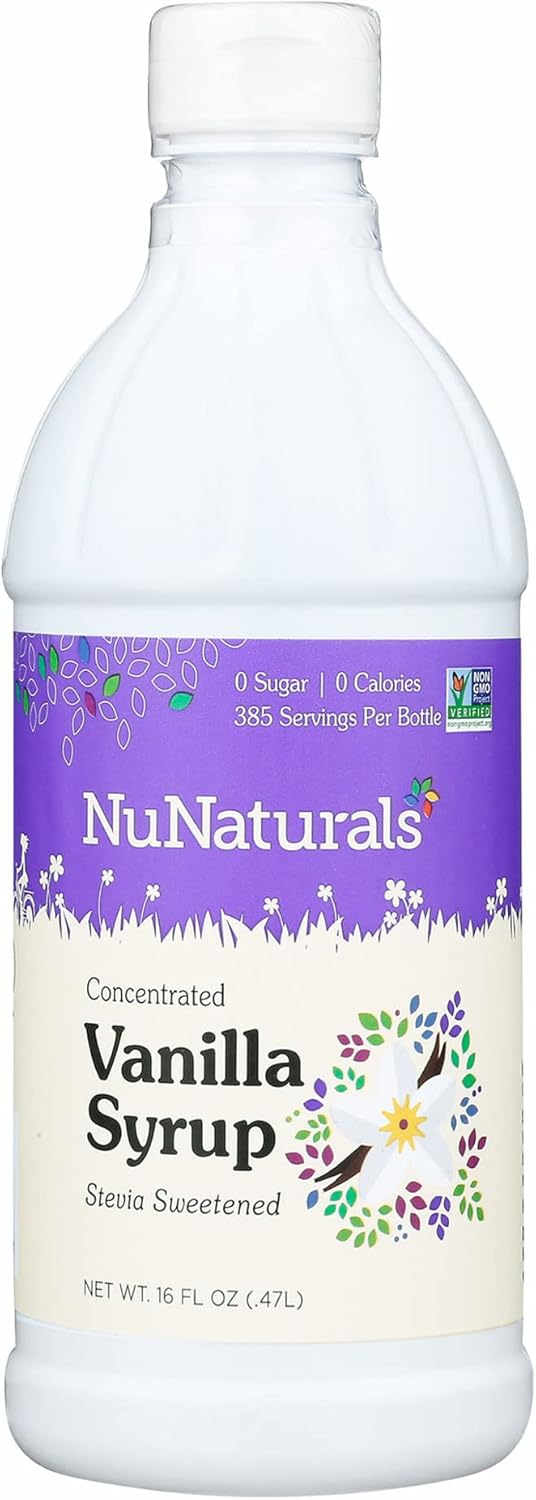 NuNaturals Stevia Syrup, SugarFree Sweetener, PlantBased