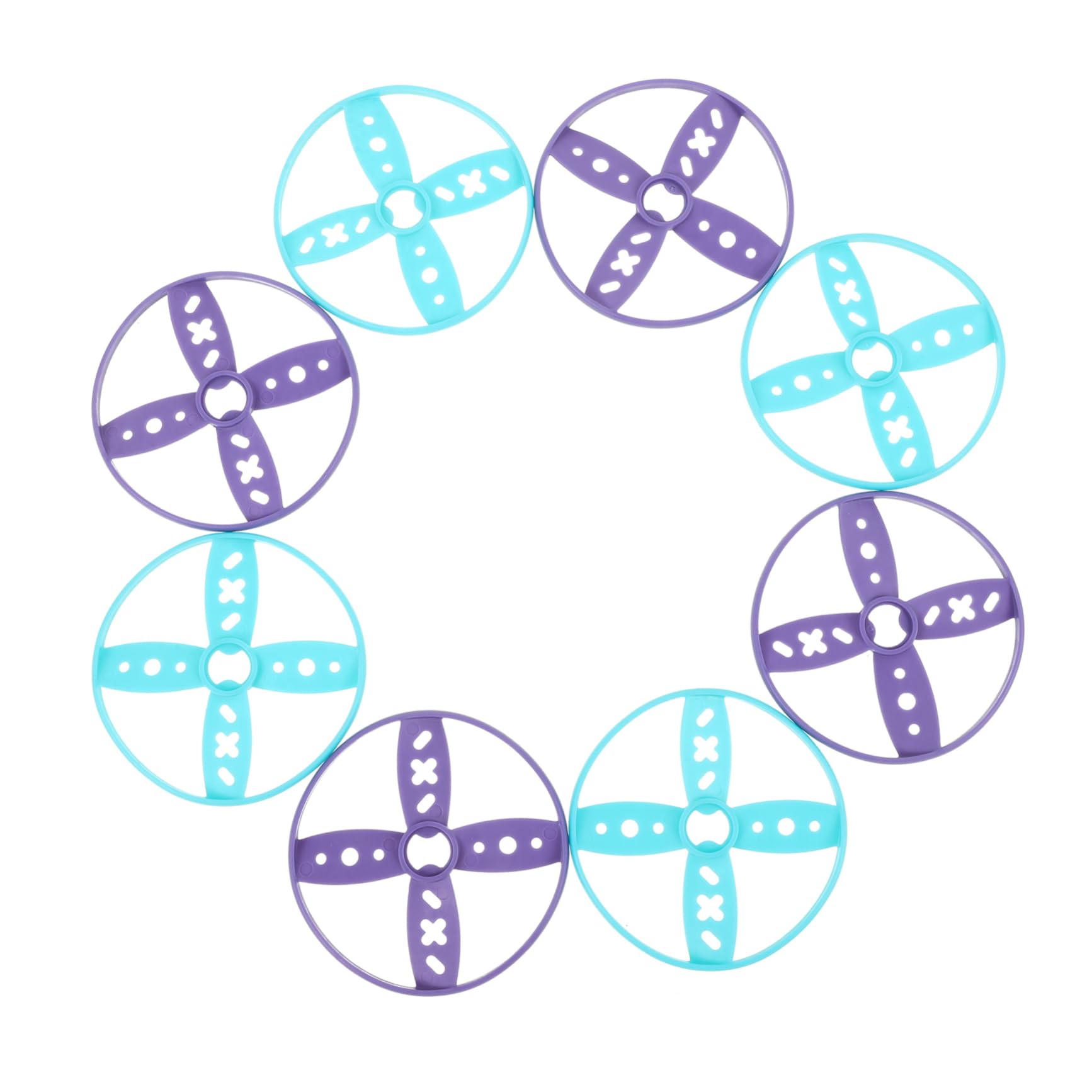 KESYOO 8pcs Portable Disc Outside Flying Outdoor Interesting Disc Soft Play Saucer Wear-Resistant Disc Interactive Yard Disc Plastic