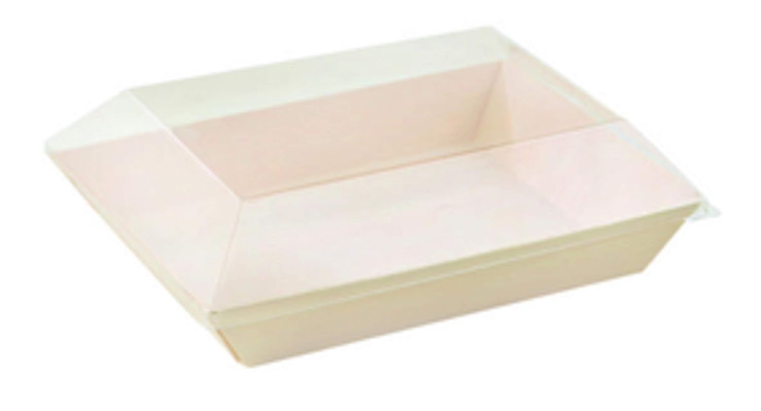 PacknWood - 210SAMLT130 - Plastic Lid - Clear Plastic Lid - Party Tray with Lid 100 per case
