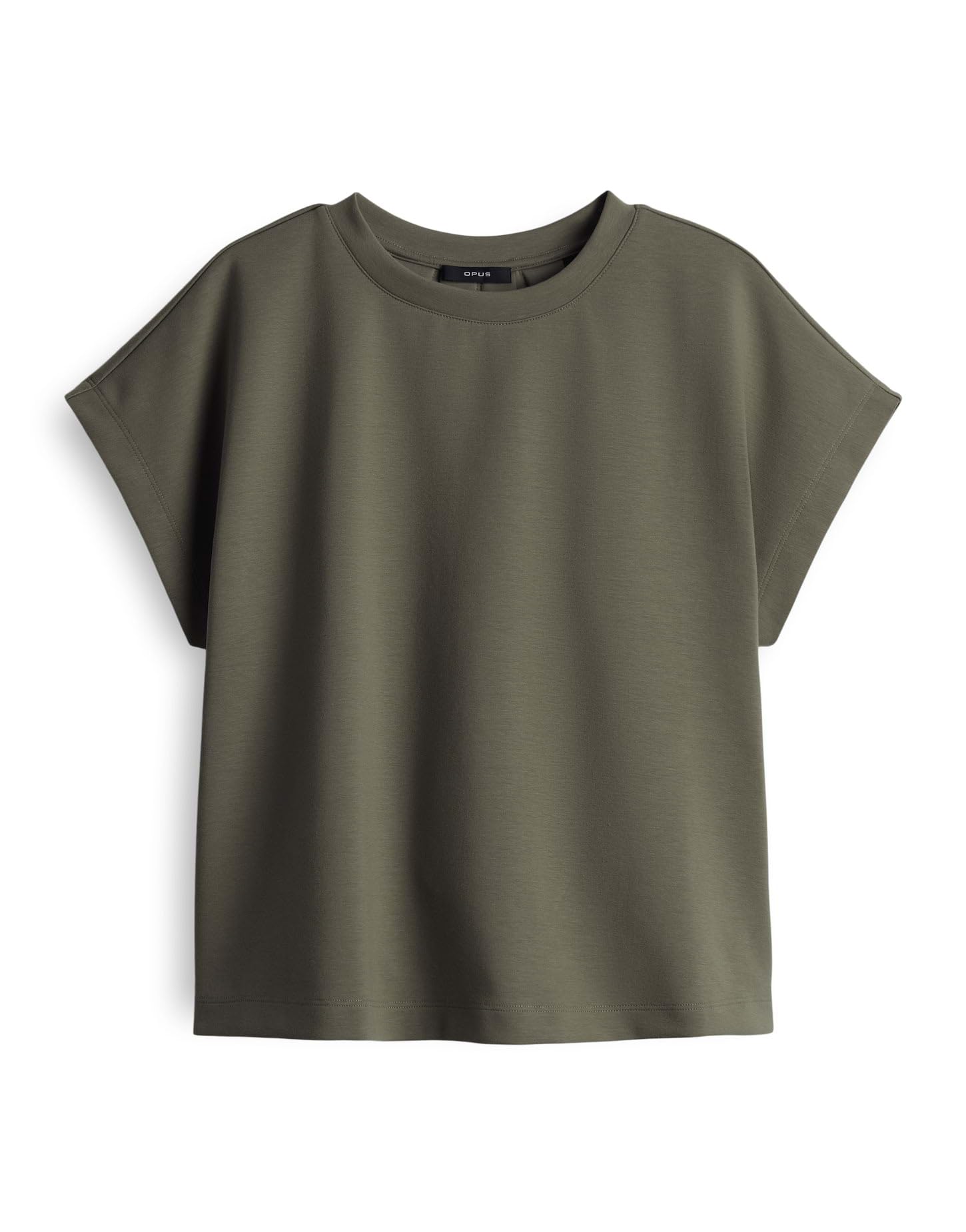 OPUS Sweatshirt | GANNE Loose Sweatshirt aus Cotton Modalmix Olive Leaf, 40
