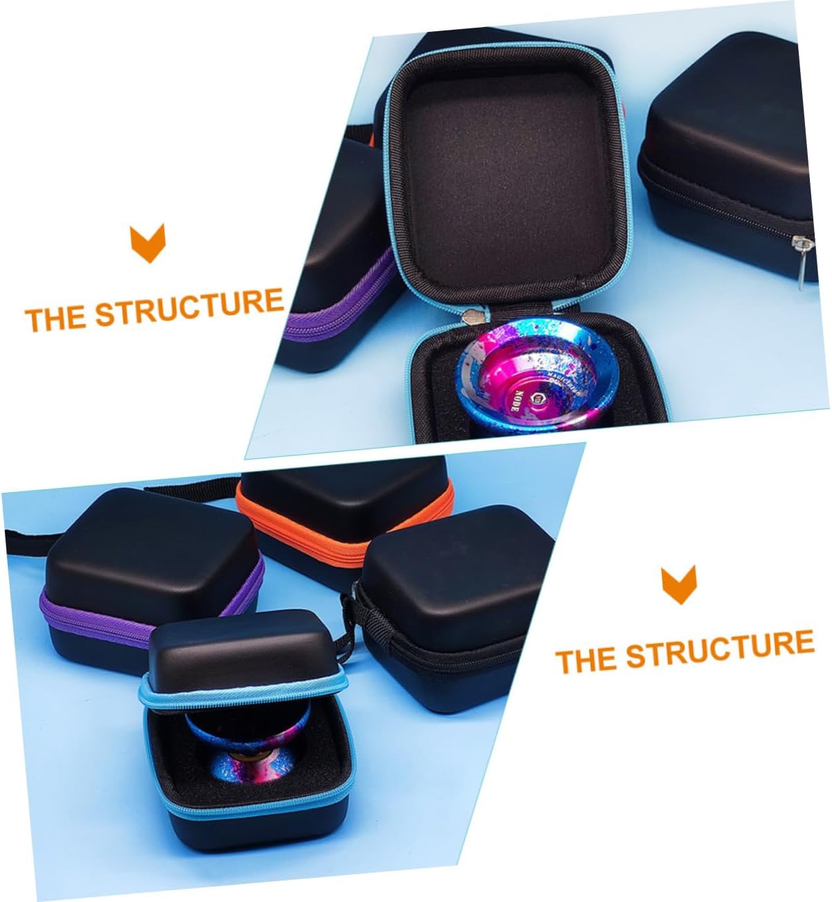 5pcs Storage Box Bag for Yo-yo Toys Compact and Wear-Resistant for Travel and Home Use Lightweight Waist Bag Edge