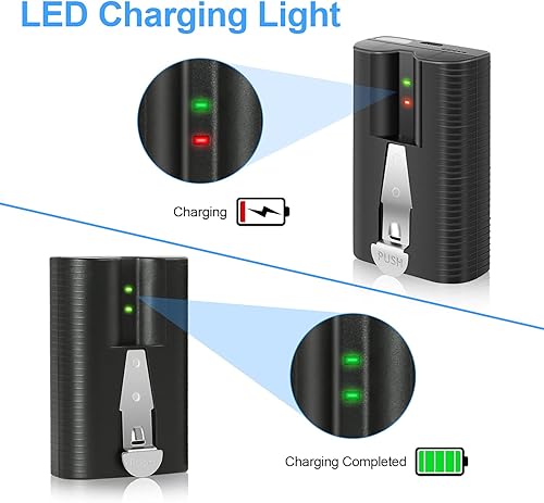 Miniatura 6 de Komifolen Batería de repuesto recargable para timbre de puerta de 6040 mAh, 3.65 V, compatible con timbre Ring Video Doorbell 233 Plus4, Spotlight