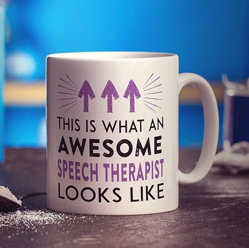 Printster This is What an Awesome Speech Therapist Looks Like Mug - 11oz Ceramic Cup