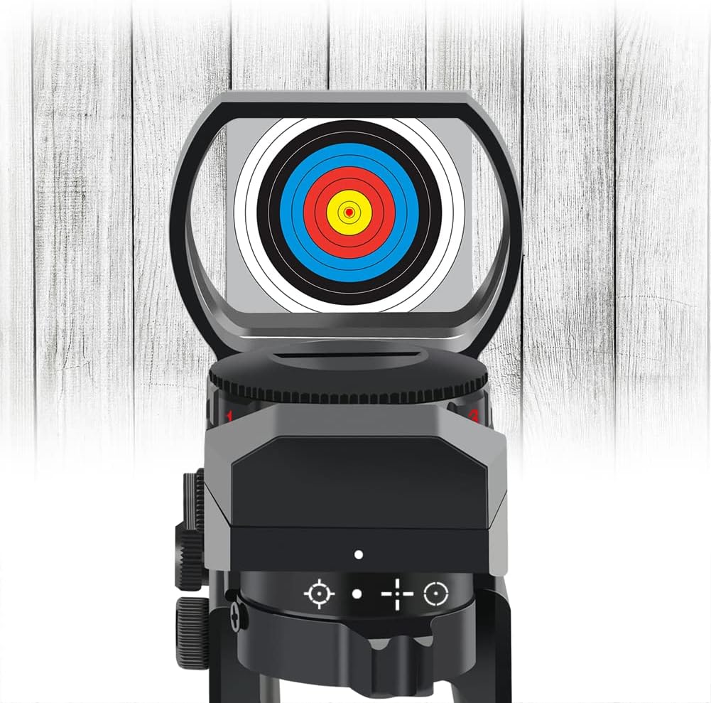 Feyachi RS-29 Reflex Sight, Red & Green Illuminated 4 Reticles Red Dot Sight Gun Sight for 20mm Picatinny Rail, 1x22x33mm : Sports & Outdoors