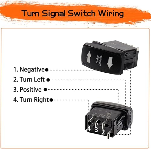 Miniatura 4 de MotoParAcc SXS - Kit legal de calle LED luces direccionales para ATV con kit de bocina relé intermitente compatible con Can Am Maverick x3 UTV